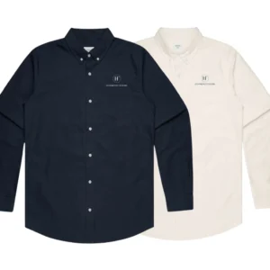 Hammond Floors Oxford Shirts – Natural & Navy
