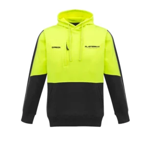 Plastermax HiVis Pullover Hoodie - Yellow/Black