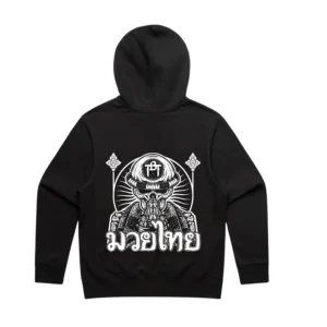 Bones MMA Skull Print Heavy Hoodie - SAND 0r BLACK