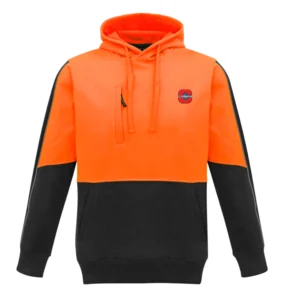 Cambar Precast HiVis PullOver Hoodie - Orange/Black