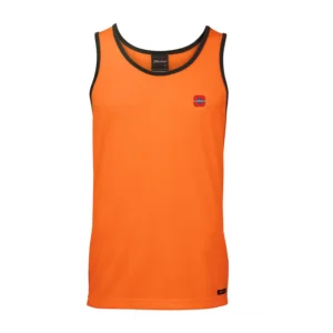 Cambar Precast HiVis Contrast Safety Singlet - Orange