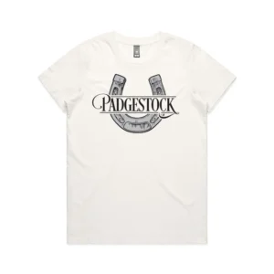 Padgestock Women's Tee - Ecru & Black