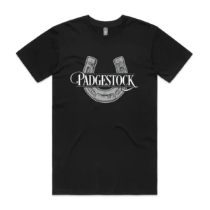 Padgestock Unisex Tee - Black & Ecru
