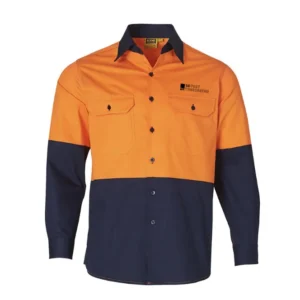 SG Post Tensioning HiVis Long Sleeve  Vented Safety Shirt