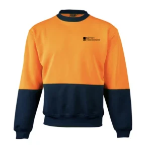 SG Post Tensioning HiVis Two-Tone Crew  Sweater