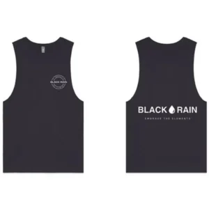 SKU: 0034 Mens Black Rain Drop 2 Barnard Tank
