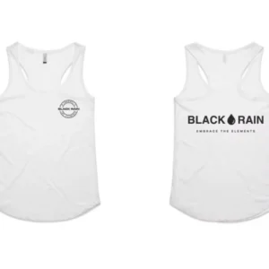 SKU: 0024 Womens Black Rain Drop 2 Curved Singlet
