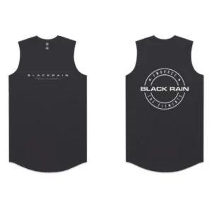 SKU: 0010 Mens Black Rain Original Curved Tank