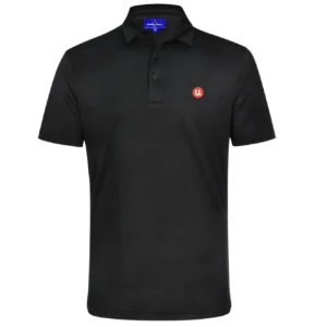 U Financial Black Bamboo/Charcoal Polo - Unisex