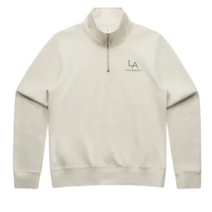 L.A Movement Womens Stencil Half Zip Crew