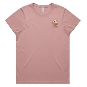 Village Wellness WOMEN'S STAFF TEE MAPLE Faded Rose