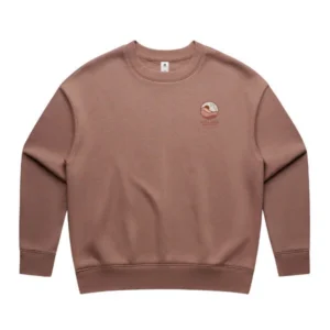 Village Wellness WOMEN'S MERCH RELAXED CREW Hazy Pink