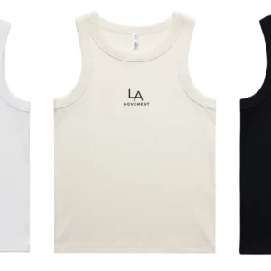 LA Movement Organic Rib Tank - embroidered