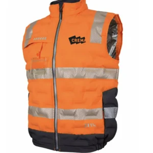 Crema Onsite Graphene Puffer Vest - Orange/Charcoal (EMB)