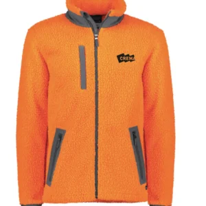 Crema Onsite Unisex Streetworx Full Zip Sherpa Fleece - Orange (EMB)