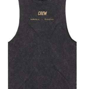 Bodhi & Co. CREW SFM Stone Wash Bernard Tank Black Stone