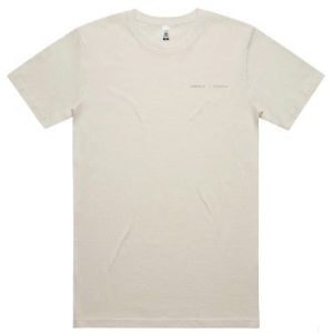 Bodhi & Co. SSS Tubular Tee Ecru  GREEN PRINT