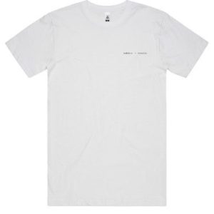 Bodhi & Co. SSS Tubular Tee White BLACK PRINT
